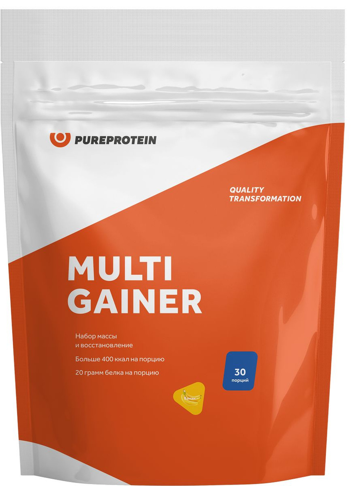 Гейнер PureProtein "Multi Gainer", банан, 3 кг #1