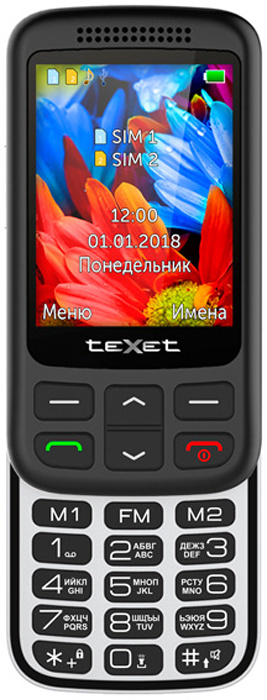 Texet Мобильный телефон TM-501, черный #1