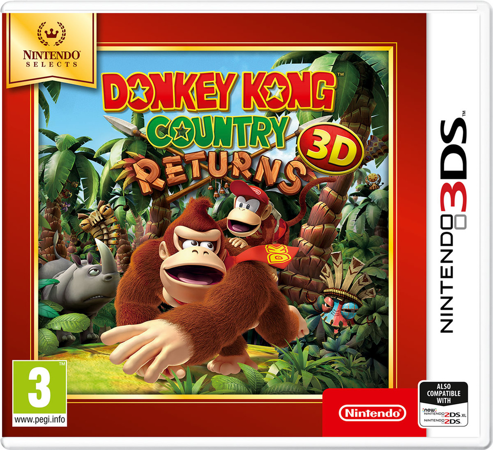 Игра Donkey Kong Country Returns 3D (Nintendo 3DS, Английская версия)