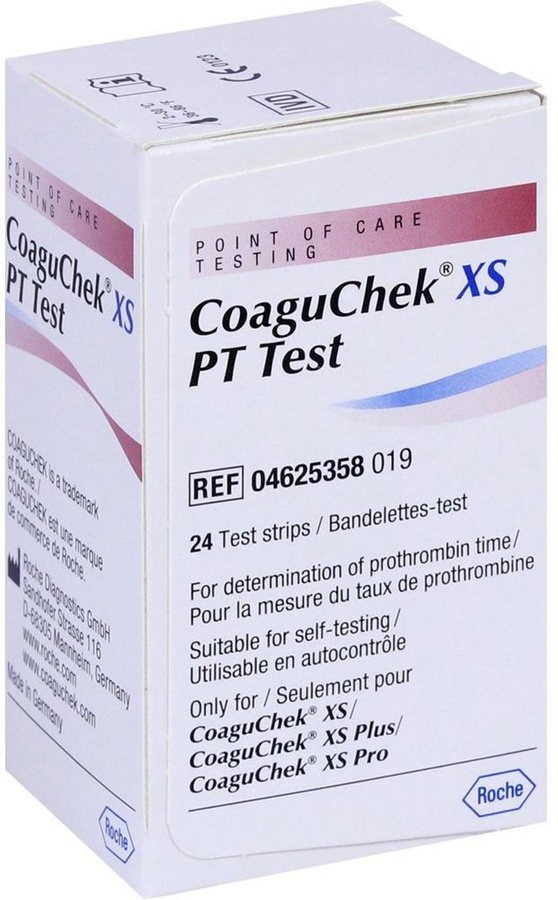 CoaguChek XS Тест-полоски №24 - купить с доставкой по выгодным ценам в ...