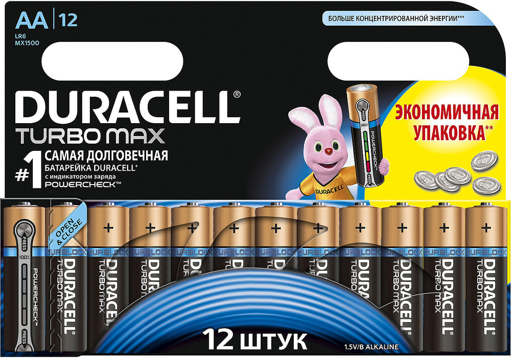 Duracell Батарейка AA, 12 шт купить на OZON по низкой цене (1449899729)