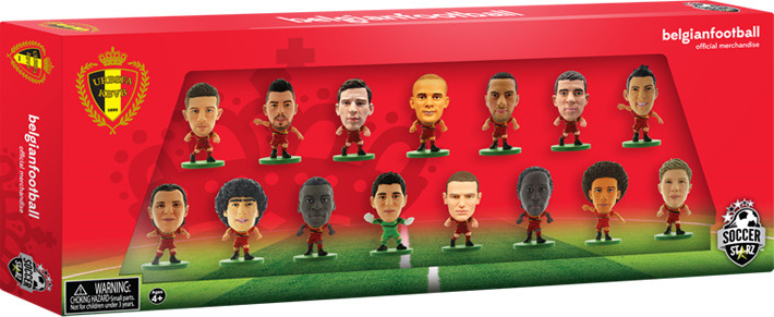 Фигурка SoccerStarz Набор футболистов Сборная Бельгии / Belgium - 15 Player Team Pack, 400224  #1