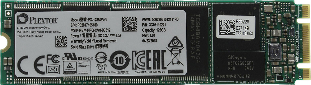 128 ГБ Внутренний SSD-диск , M.2, SATA III 6 Гбит/с (PX-128M8VG) #1