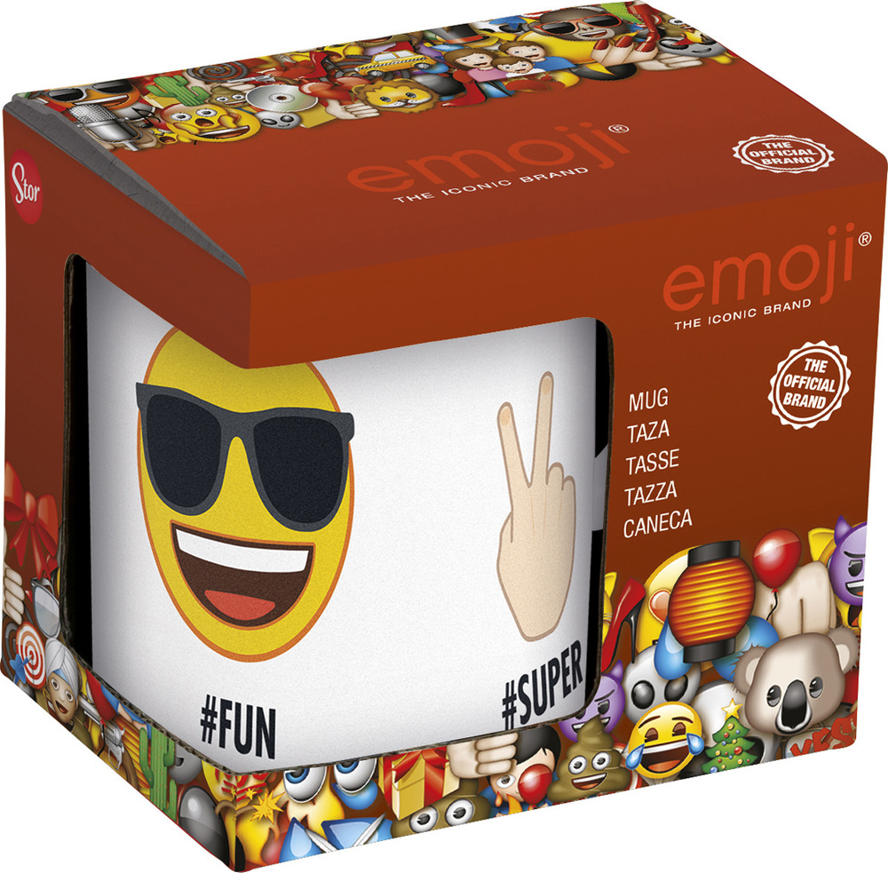 Кружка в подарочной упаковке Stor / 325 мл, керамика / Emoji (Эмодзи). Cool, 268088 #1