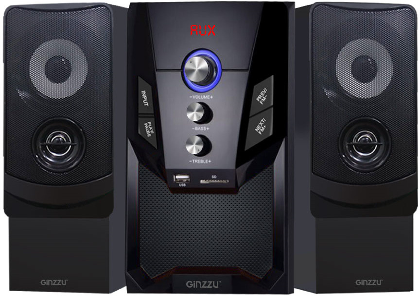 Колонки для компьютера Ginzzu GM-415 черный - купить с доставкой по ...