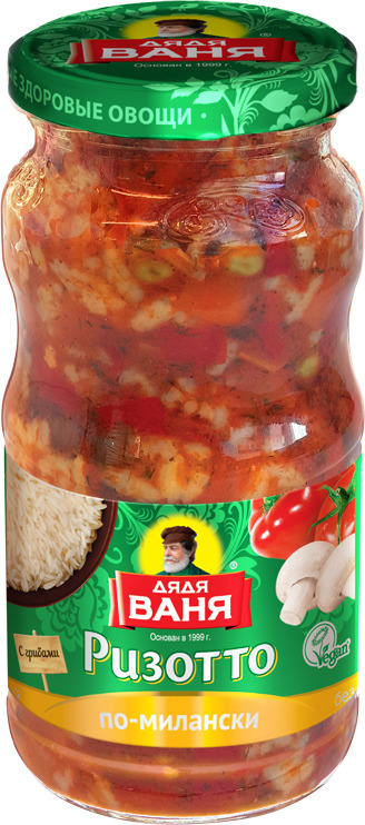Дядя Ваня ризотто с грибами по-милански, 460 г - купить с доставкой по ...