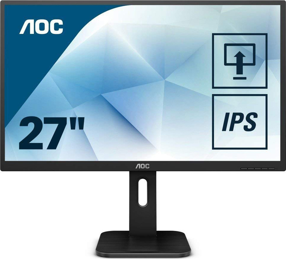 AOC 27" Монитор (Q27P1), IPS, 2560x1440 2K, 60 Гц, черный #1