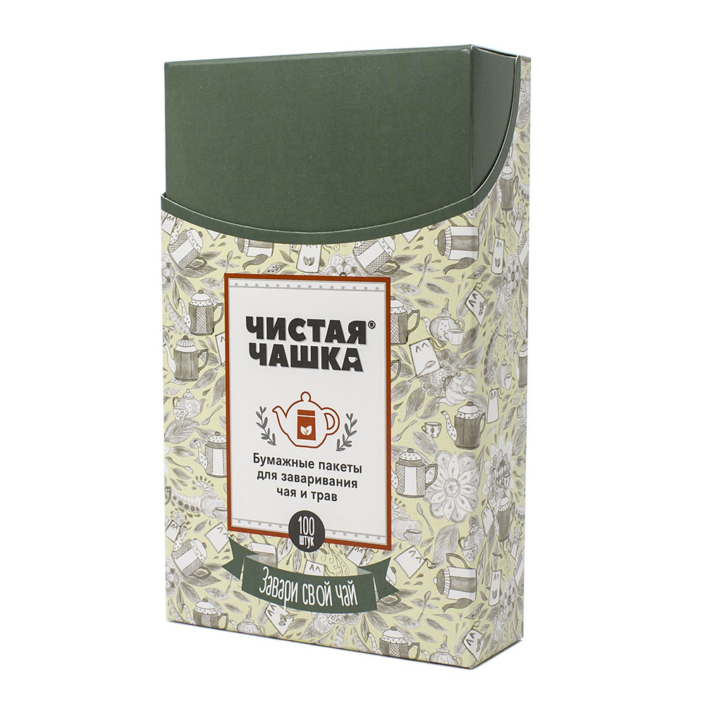 Фильтр-пакеты для заваривания чая и трав, 9х15 см, 100 шт #1