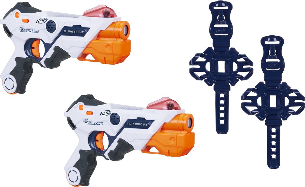 Набор игровой Нёрф 2 бластера с аксессуарами Лазер Опс Альфапоинт NERF E2281 #1