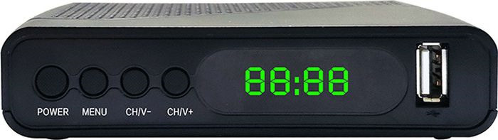 Ресивер DVB-T2 Hyundai H-DVB500 черный #1