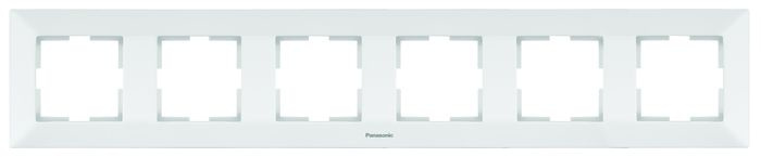 Panasonic Рамка электроустановочная Arkedia, белый, 6 пост. #1
