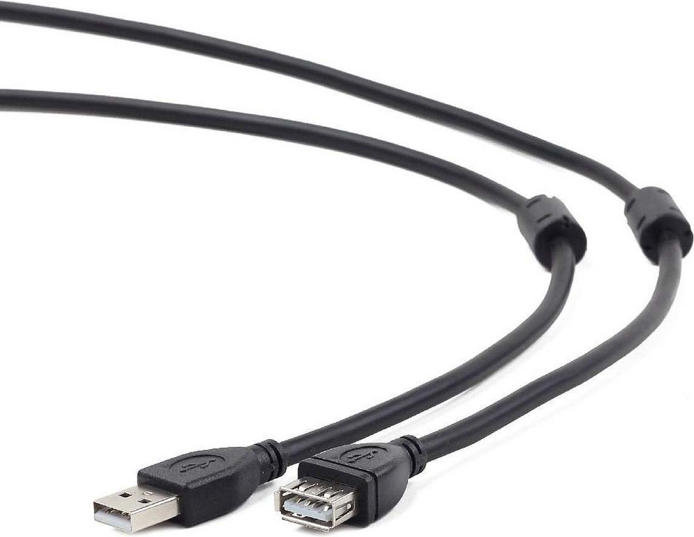 USB удлинитель Cablexpert CCF2-USB2-AMAF-10, 3 м, экран, 2 феррит.кольца #1