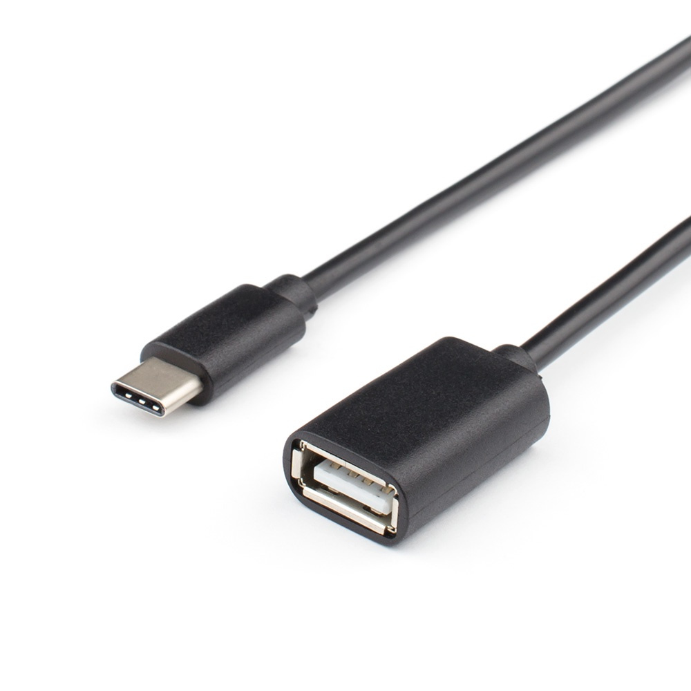 ATcom Кабель для мобильных устройств USB 2.0 Type-A/USB Type-C, 0.1 м,  черный