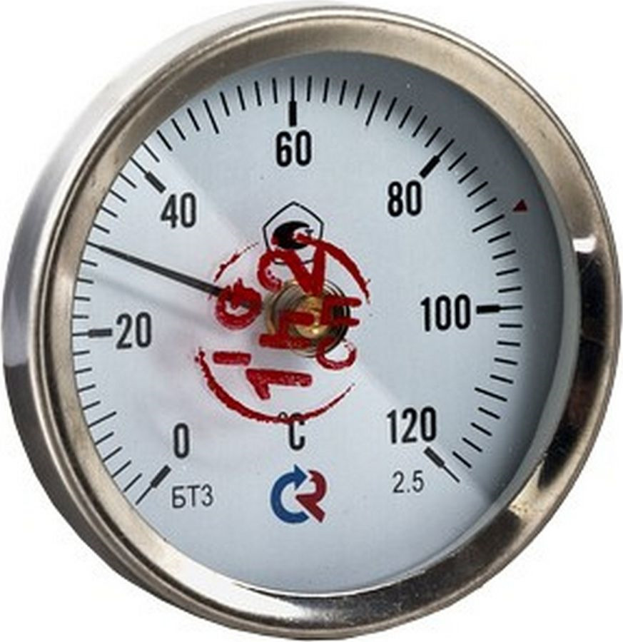 Термометр сантехнический Valtec БТ-30 накладной, 1/2" 0-120*, БТ-30DEL ...
