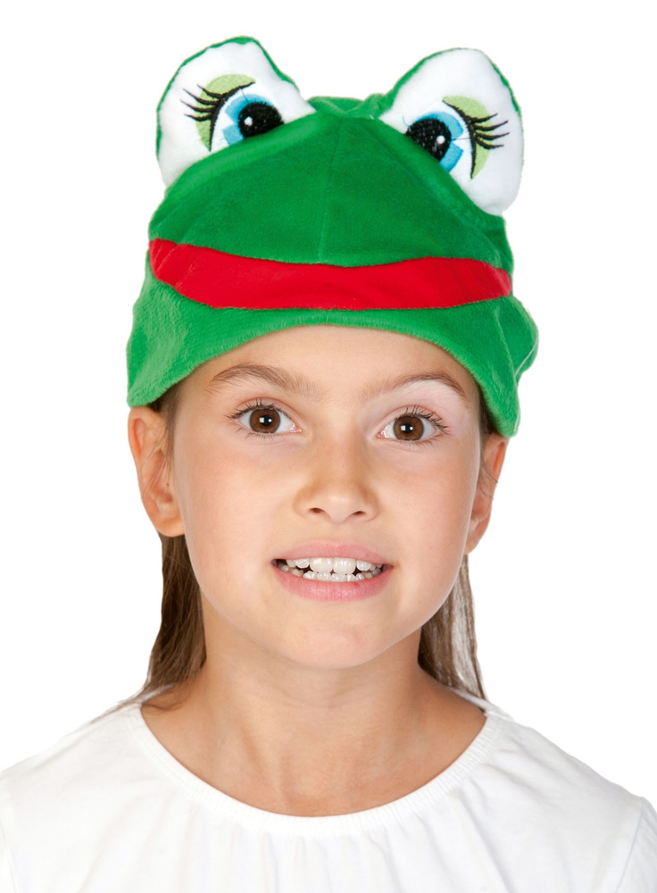 Карнавальная маска-шапочка детская "Лягушка". #1