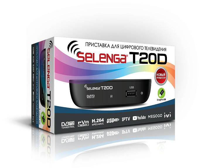 Selenga ТВ-тюнер DVB-T2 T20D , черный #1