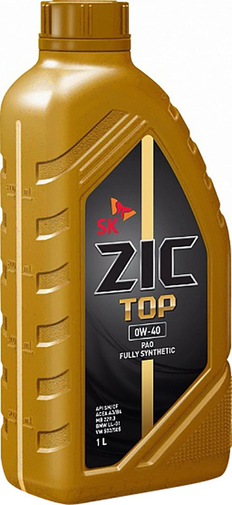 Масло моторное ZIC Top 0W-40 Синтетическое - купить в интернет-магазине ...