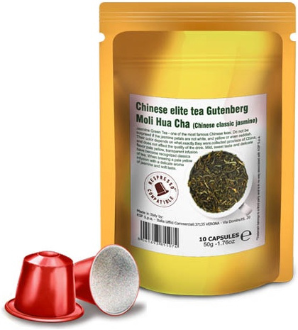 Чай в капсулах nespresso Gutenberg китайский зеленый с жасмином Моли Хуа Ча 10шт  #1