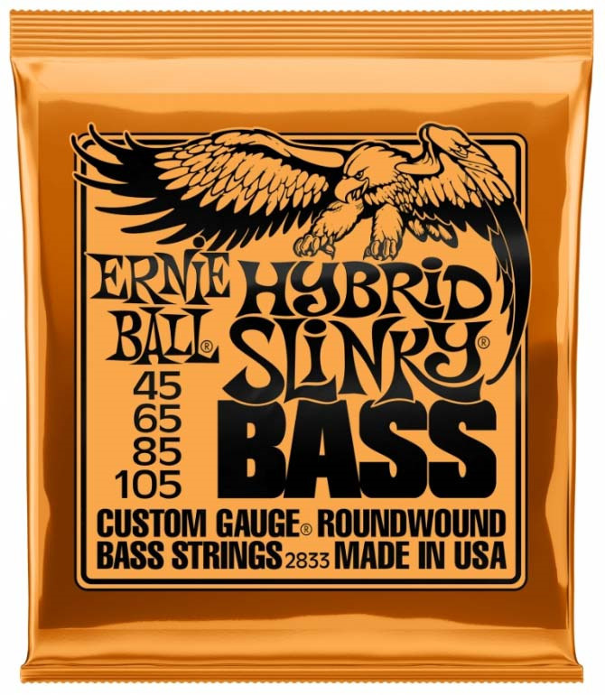 Струны для бас-гитары Ernie Ball Nickel Wound Bass Hybrid Slinky (45-65-85-105), P02833  #1