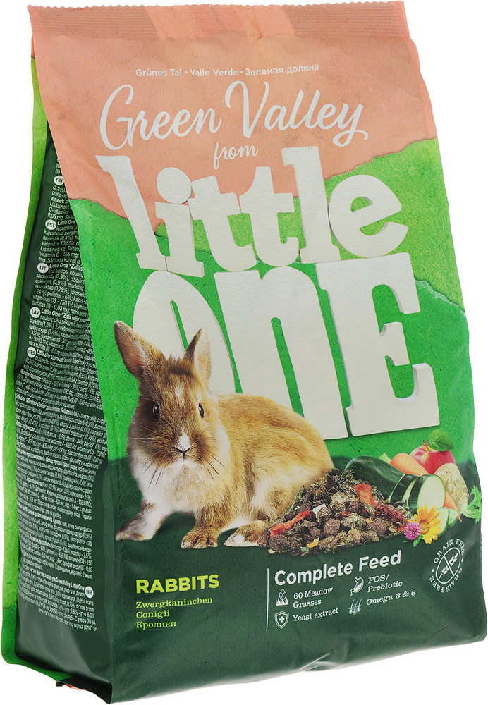 Little One Green Valley food for rabbits / Корм Литтл Уан для Кроликов Разнотравье 750 г  #1