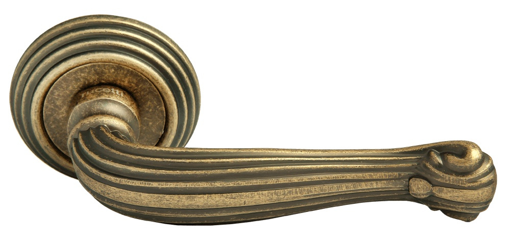 Ручка дверная Rucetti RAP-CLASSIC 4 OMB старая античная бронза / комплект для межкомнатных дверей  #1