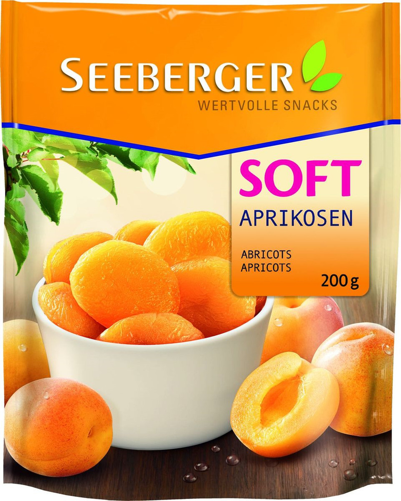 Сухофрукты Seeberger Soft apricots Абрикосы мягкие сушеные, 200г #1