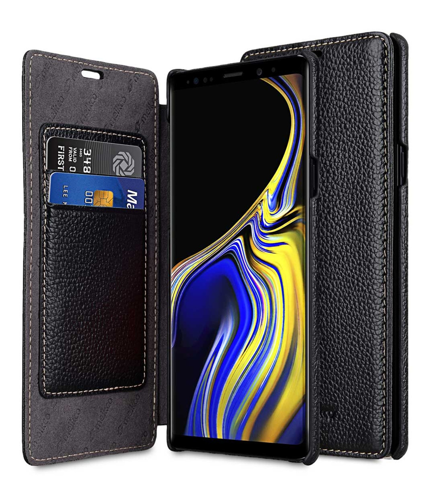 Чехол для сотового телефона Melkco Кожаный чехол книжка для Samsung Galaxy  Note 9 - Face Cover Book Type, черный - купить с доставкой по выгодным  ценам в интернет-магазине OZON (152427320)