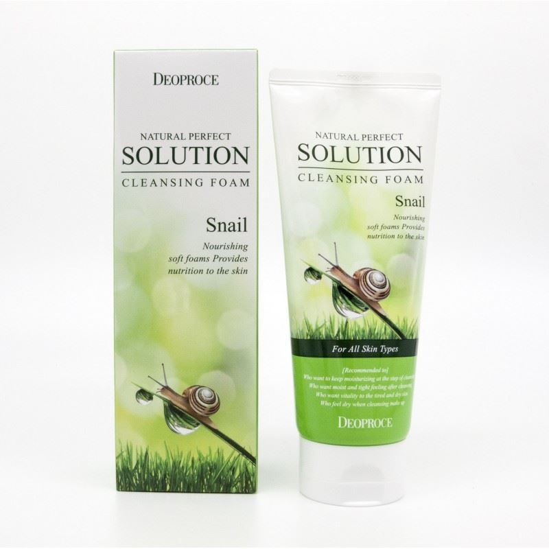 Deoproce Natural Perfect Solution Cleansing Foam Snail пенка для ...