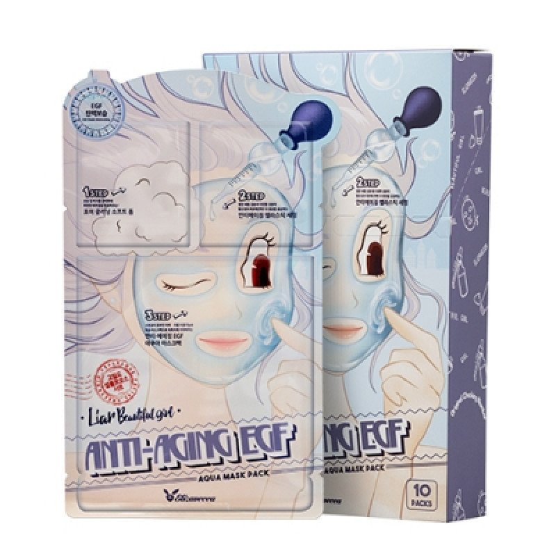 Elizavecca. Маска трехступенчатая антивозрастная Anti-Aging EGF Aqua ...
