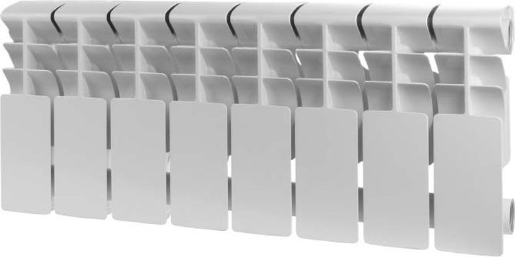 Rommer Секционный радиатор Алюминий Plus 200, алюминиевый, 89992, белый, 12 секций, 12 секц.  #1