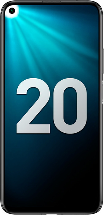 Honor Смартфон 20 6/128 ГБ, Nano-SIM, черный #1