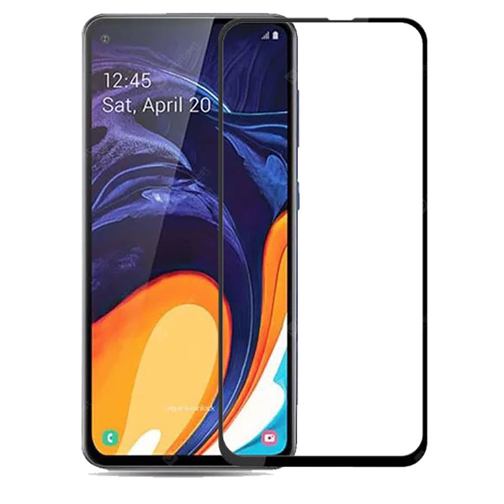 Защитное стекло Grand Full Glue для Samsung Galaxy A60, черный - купить с  доставкой по выгодным ценам в интернет-магазине OZON (154959048)