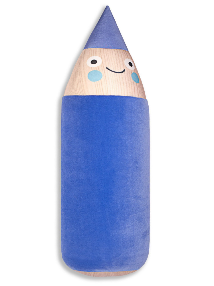 Подушка-валик антистресс Штучки, к которым тянутся ручки "Карандаш, синий"  #1