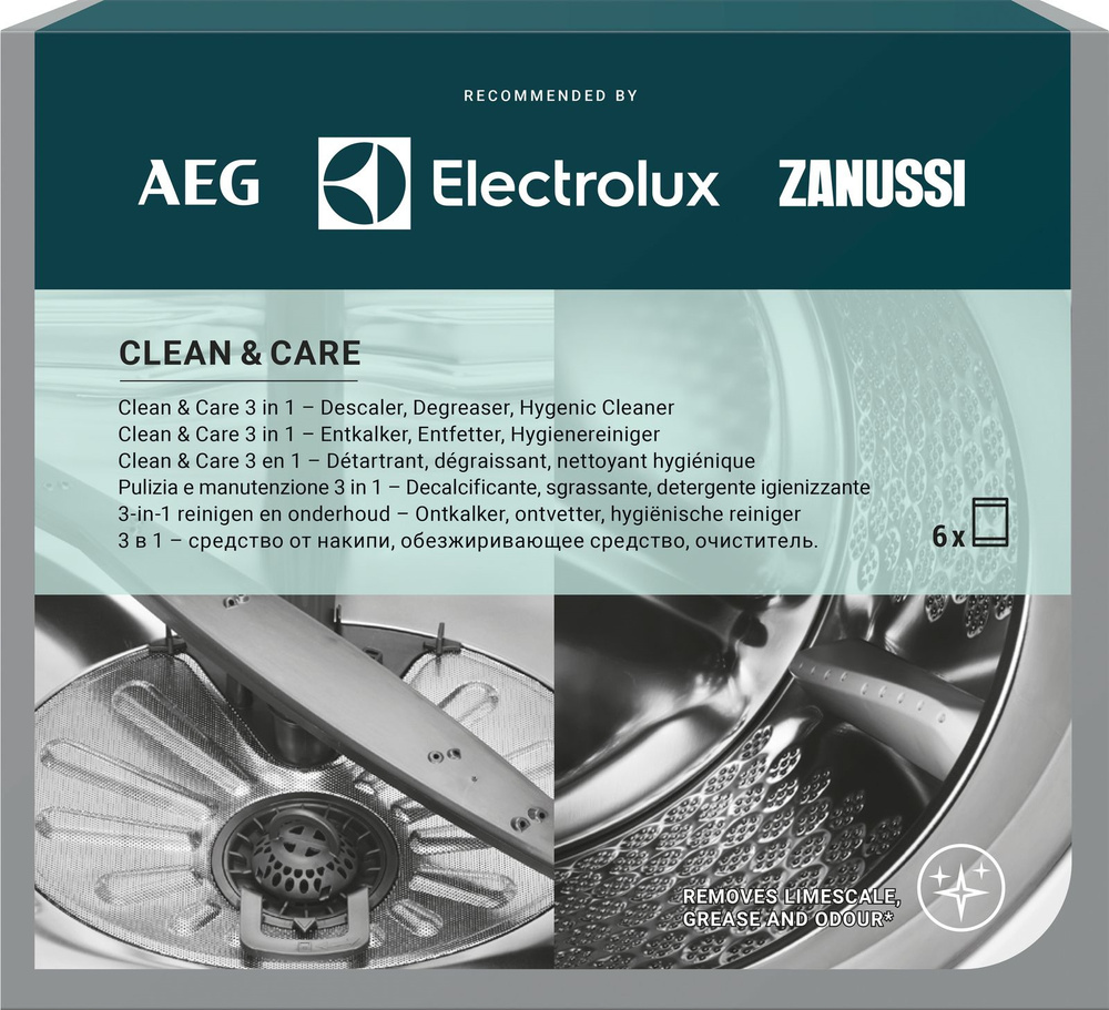 Electrolux clean care 3 в 1 набор для чистки стиральной машины (90) фото