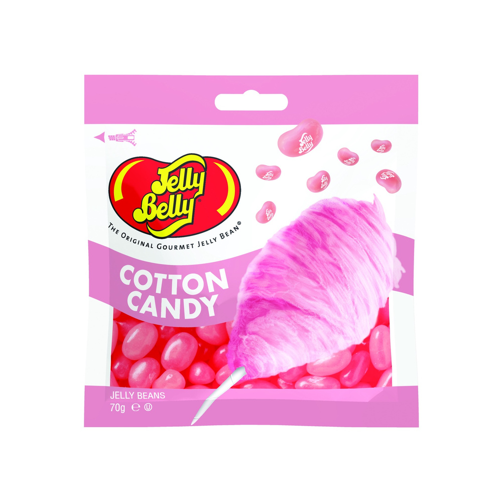 Драже жевательное Jelly Belly Cotton Candy со вкусом сахарной ваты, 70г  #1