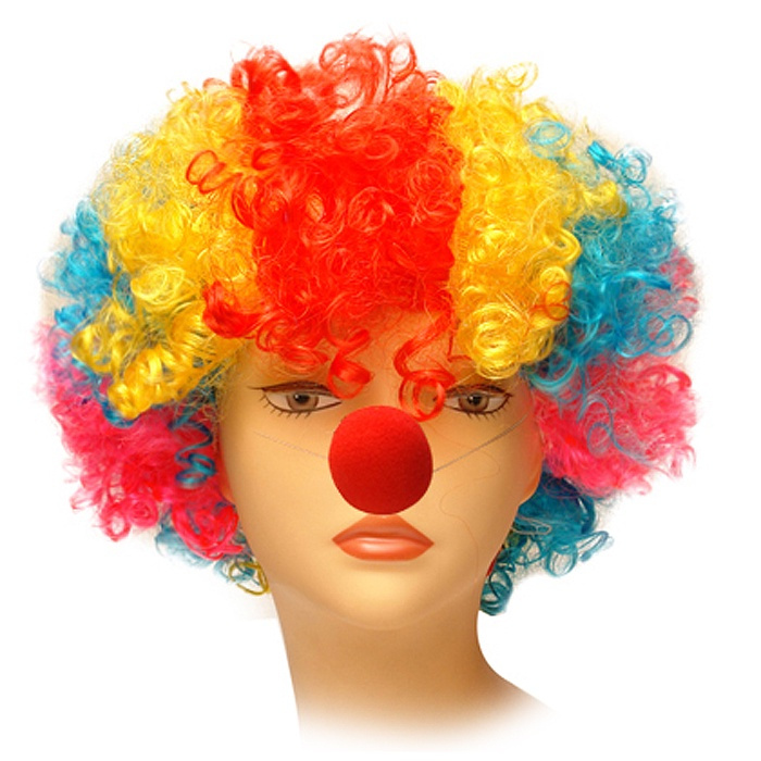 Карнавальный парик клоуна 086