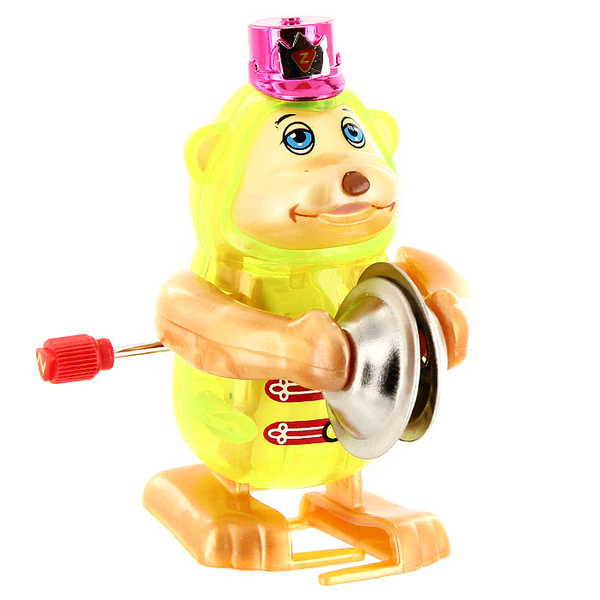 старая заводная игрушечная обезьяна с тарелками