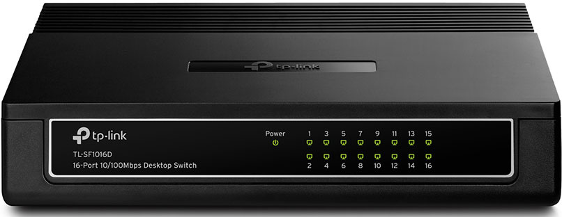 Коммутатор TP-Link TL-SF1016D 16x100Mb неуправляемый, шт