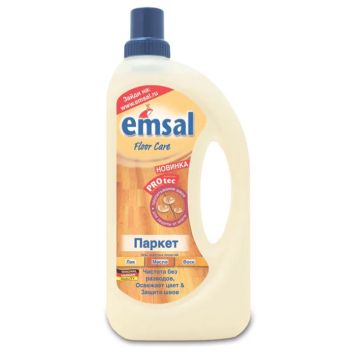 Средство для ухода за паркетом "Emsal", 1 л, 1 л, фото 2