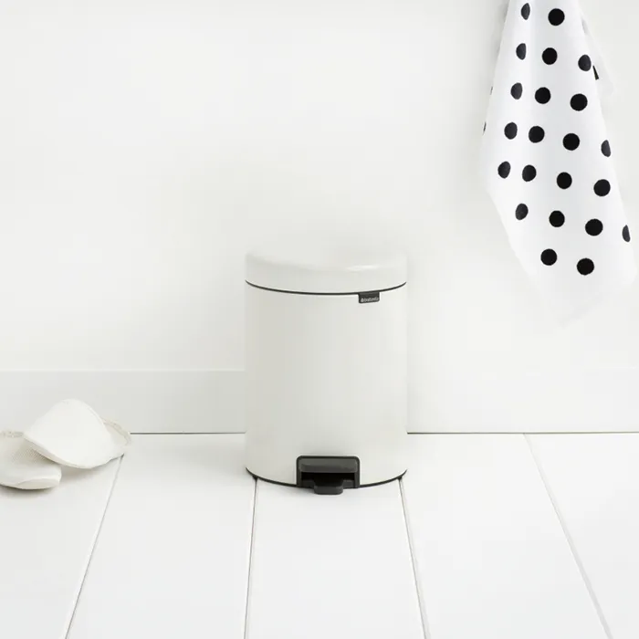 Бак мусорный Brabantia "NewIcon" с педалью белый 5л 112065, 5 л, фото 5
