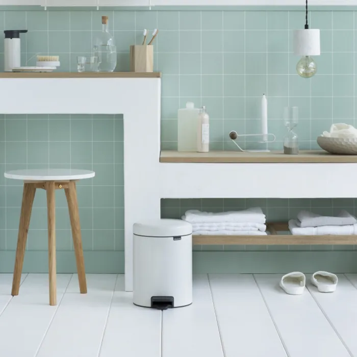 Бак мусорный Brabantia "NewIcon" с педалью белый 5л 112065, 5 л, фото 6
