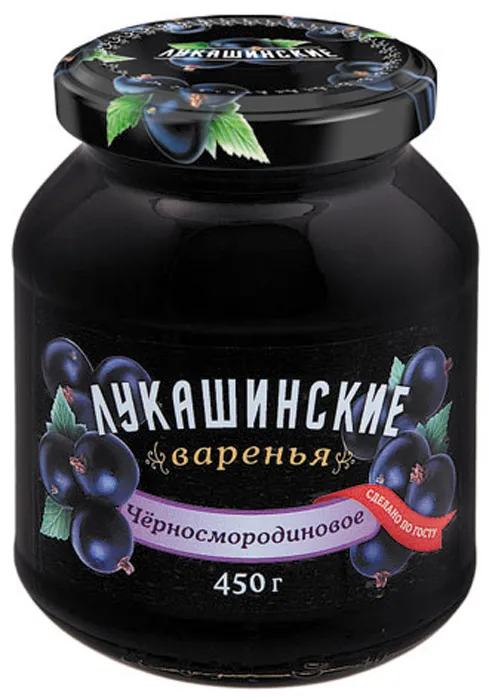 "Лукашинские" Варенье черная смородина 450гр 1шт, 450 г, 1 шт, фото 2