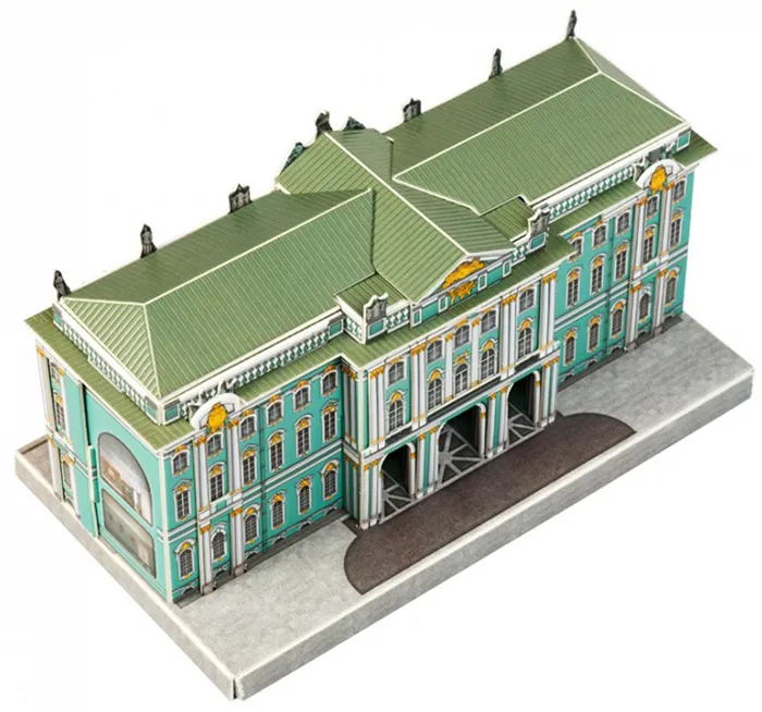 Эрмитаж. Модель из картона Санкт-Петербург в миниатюре., вариант, фото 3