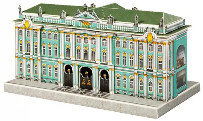 Эрмитаж. Модель из картона Санкт-Петербург в миниатюре., вариант, фото 4