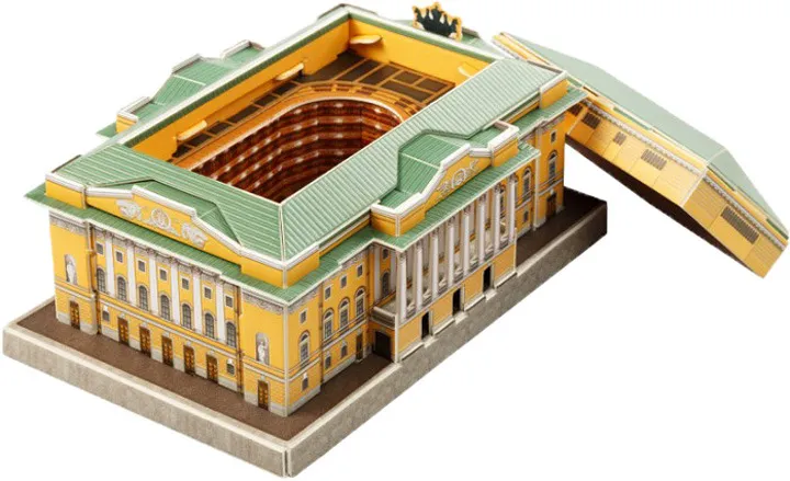 Александринский театр. Модель из картона Санкт-Петербург в миниатюре., вариант, фото 3