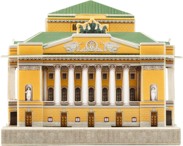 Александринский театр. Модель из картона Санкт-Петербург в миниатюре., вариант, фото 5