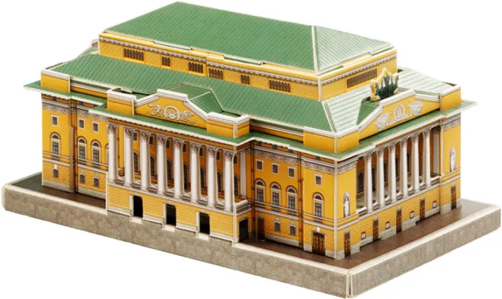 Александринский театр. Модель из картона Санкт-Петербург в миниатюре., вариант, фото 6