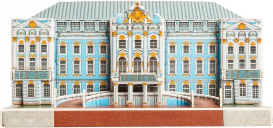 Екатерининский дворец . Модель из картона Санкт-Петербург в миниатюре., вариант, фото 3
