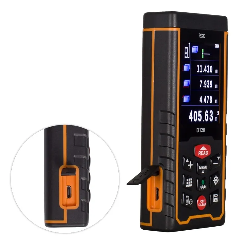 Лазерный дальномер RGK D120, 120м / камера, видоискатель (арт. 4610011871382), 120 м, фото 4