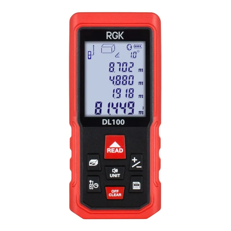 Лазерный дальномер с угломером RGK DL100, 100м (арт. 4610011875076), 100 м, фото 3